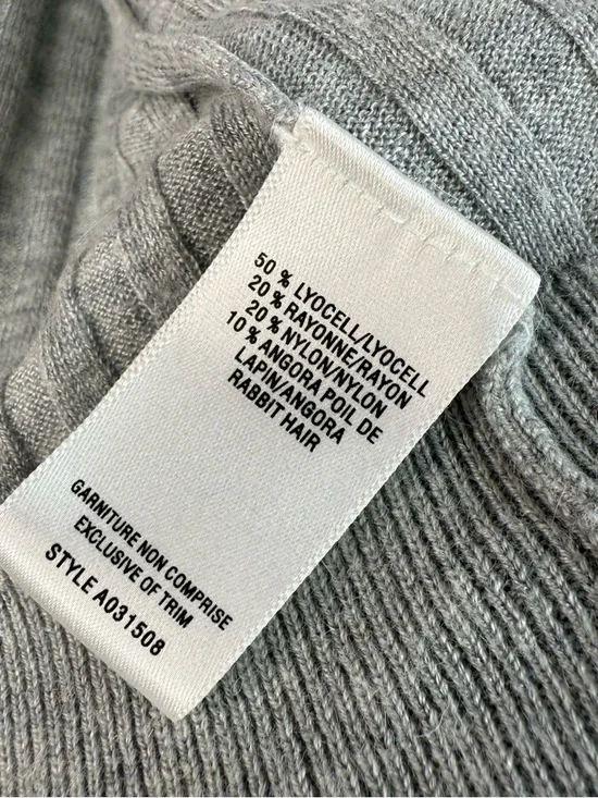 Jacob tank top button down cardigan Light Gray Ribbed Button-Front Tank Top - Picture 7 of 9